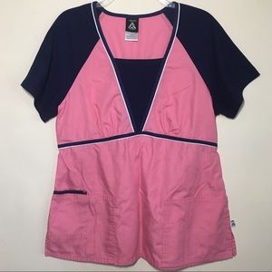 Cherokee Studio Scrub Top in Pink - Size M